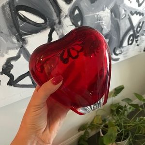 Heart vase 1990’s ♥️❤️💋